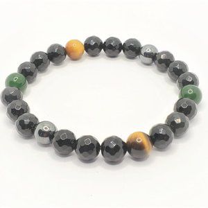 Success bracelet *Obsidian,Jade, Hematite,TigerEye
